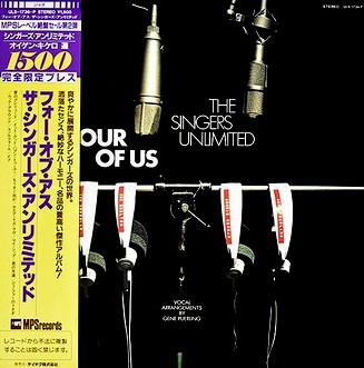 Виниловая пластинка SINGERS UNLIMITED Four Of Us ULS1736P MPS 1982 Япония Obi Джаз Б/у