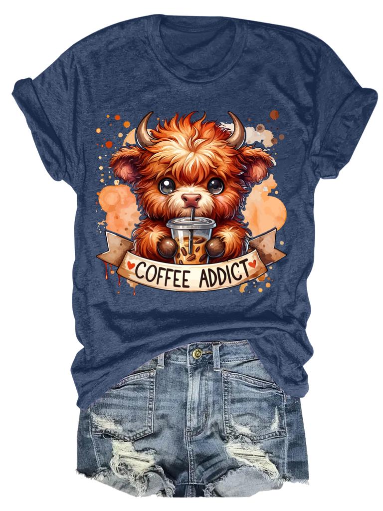women's plus size tank top Cute Bull Coffee Cup Banner Suitable for sports and daily wear summer casual shirts womens clothes