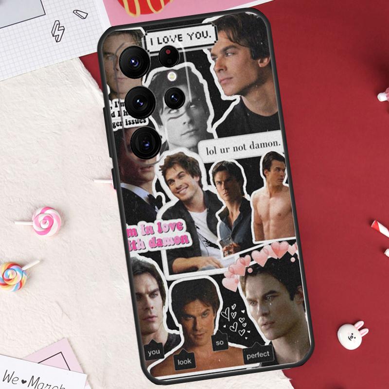 Коллаж Damon Salvatore Чехол для Samsung Galaxy S21 S22 S23 S24 S25 S26 Ultra S10 S25 Plus S25 FE S20 FE Защитный корпус