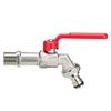 1PC Red Handle 1/2 "" 3/4" "IBC Tank Metal Water Tap with S60 Coarse Thread 1-2 Way Adapter Ball Valve Garden Supplies Irrigati
