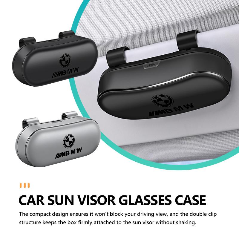 Car Sun Visor Sunglasses Storage Glasses Box Interior Accessories For BMW X1 X2 X3 X4 X5 X6 F49 F39 F25 G01 F16 G06 G07 F25 F30 TMBCU1