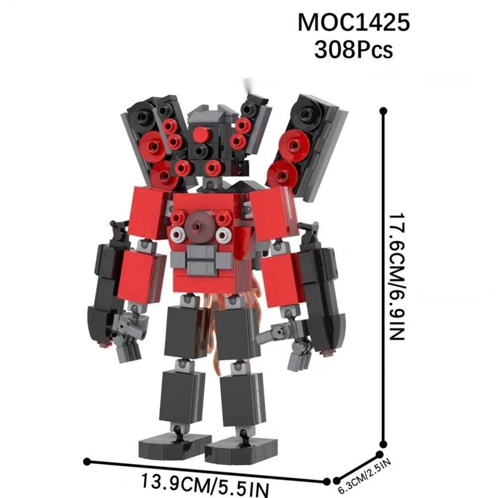 Speakerman Titans Tv Man Titans Cameraman Skibidi Toilet Building Blocks Toy Titans Speaker Man Camera Man Clock Drill Man Brick
