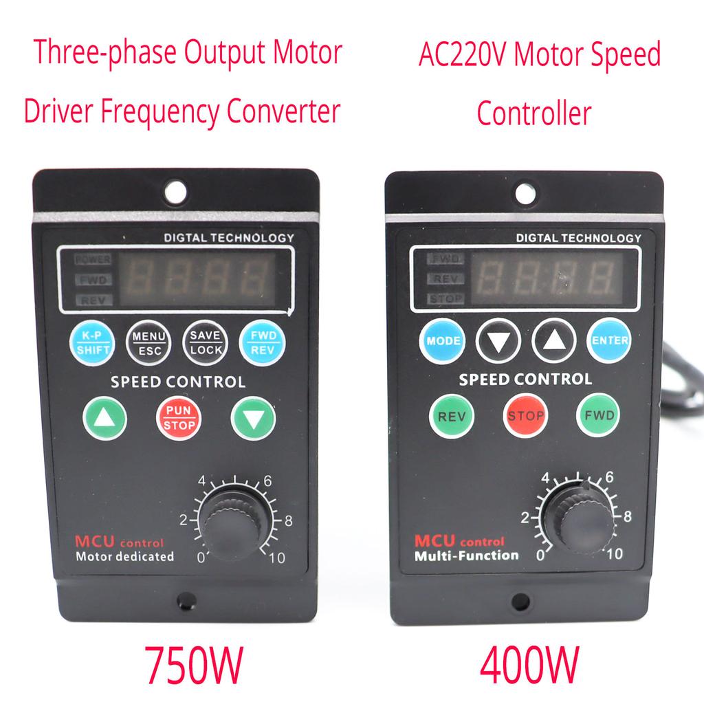 Преобразователь частоты привода двигателя переменного тока 220 В с однофазным входом и трехфазным выходом и четырехразрядным цифровым дисплеем T13-750W-12-H
