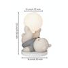Bear Night Light Tabletop Ornament with Lamp Matte for Nursery, Desk