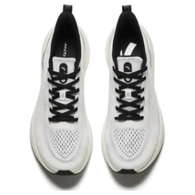 Anta Hydrogen Run 6 Comfortable Cushioning, Wear Resistant Low top Running Shoes Men's Black White 112425540-1