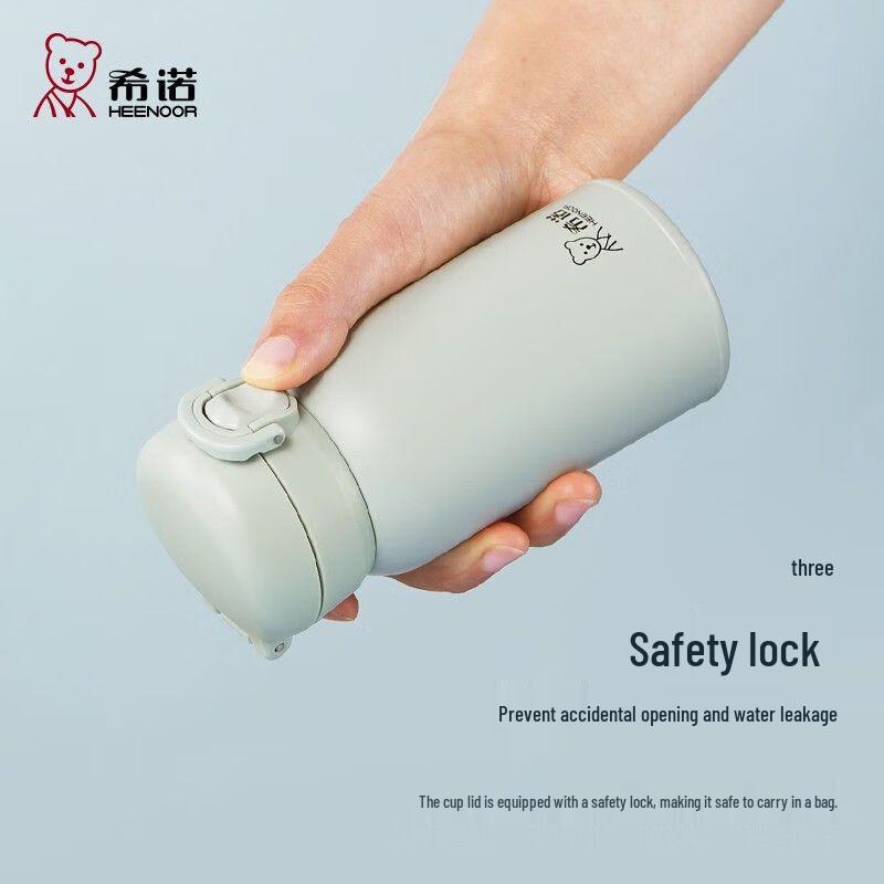 Heenoor Women's Portable Pop-up Lid Thermos Cup