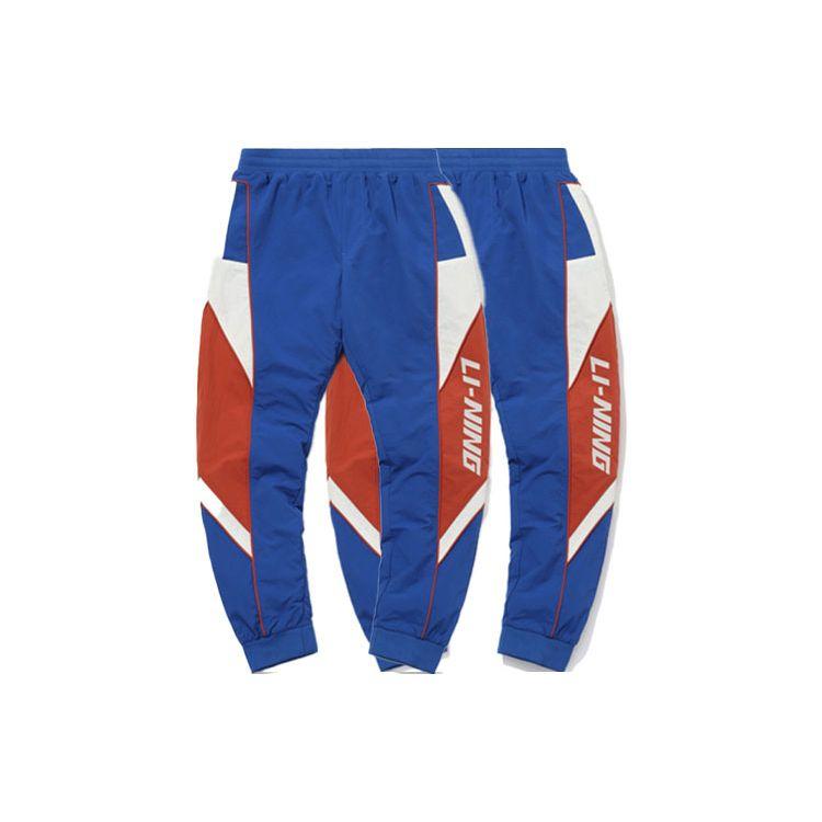 Штаны спортивные мужские Li Ning CF Series Color Block Knit, цвет штормовой синевы AYKQ807-2