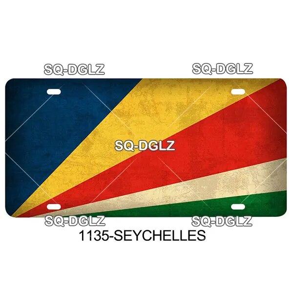 [SQ-DGLZ]P-S Country Flag 15x30cm Plate Metal Sign Vintage Tin Sign Wall Decor For Club Travel Poster Saudi Arabia/Russia