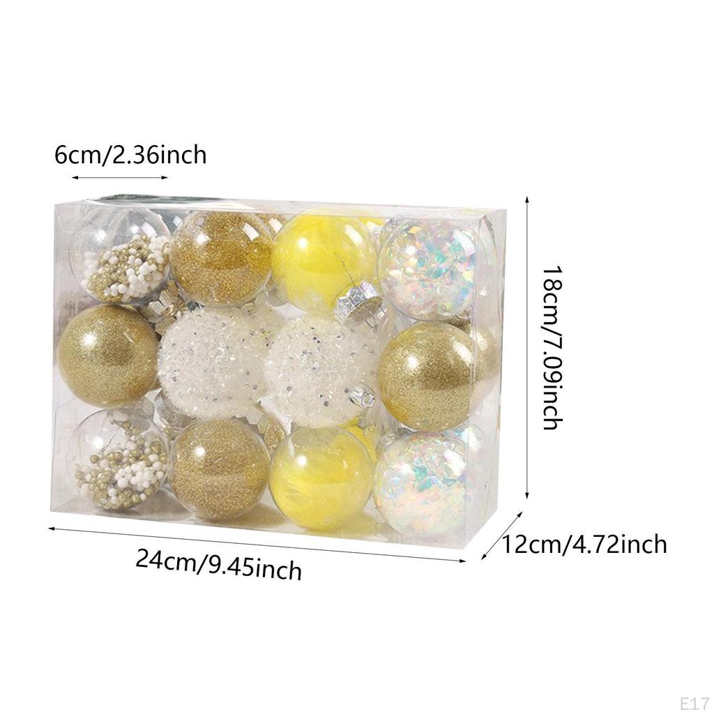 24 шт. Рождественские шары украшения поделки DIY подвесные шары безделушки