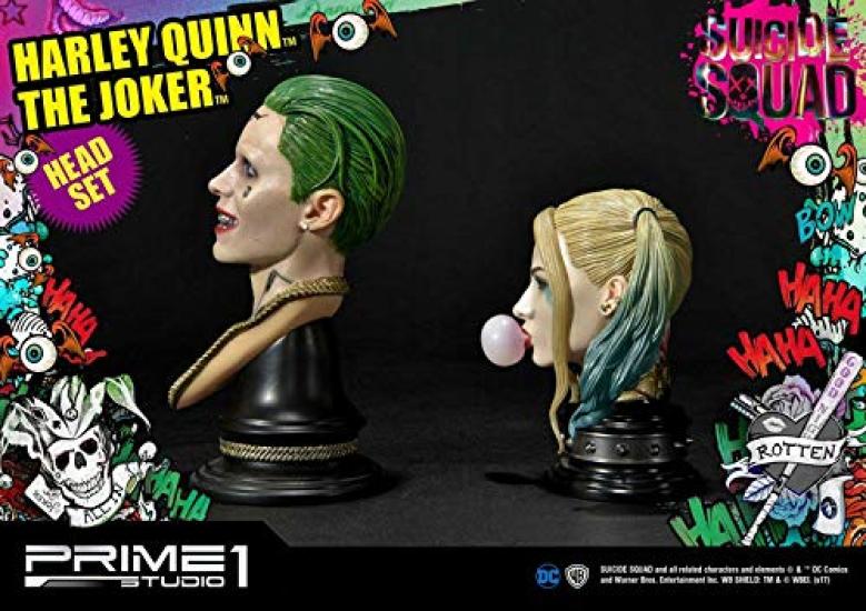 The Joker Harley Quinn figure headset from the movie Suicide & (1/3 scale) Squad.