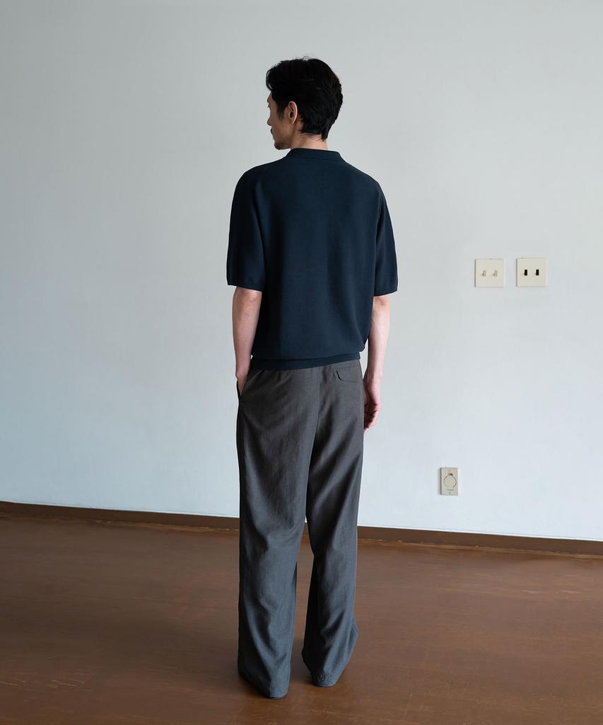 BLANKROOM Torren Polo Knit_Navy