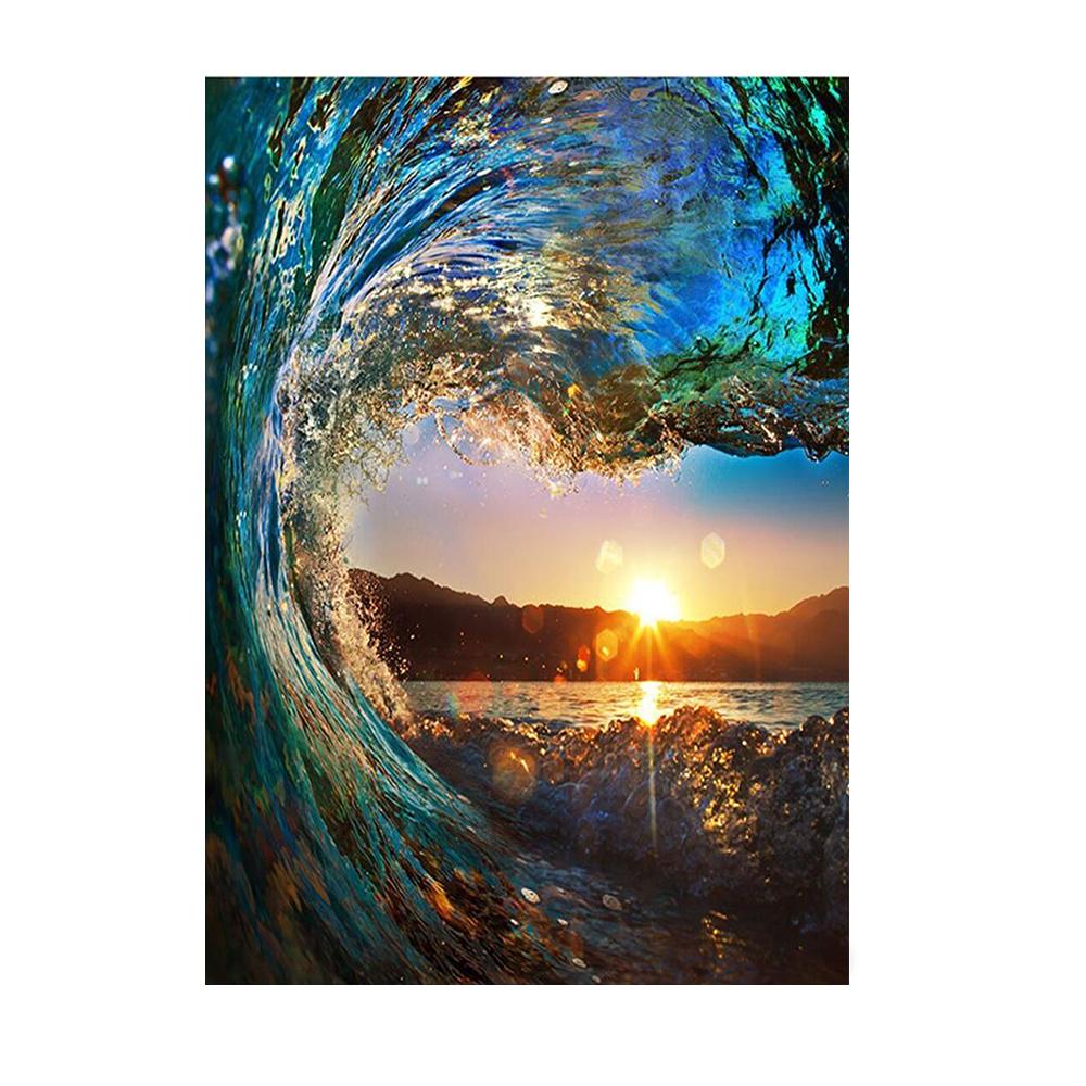 5D алмазная живопись, вышивка, цветок, пейзаж, Алмазная мозаика, Наклейка на стену, вышивка крестом, украшение для дома, живопись