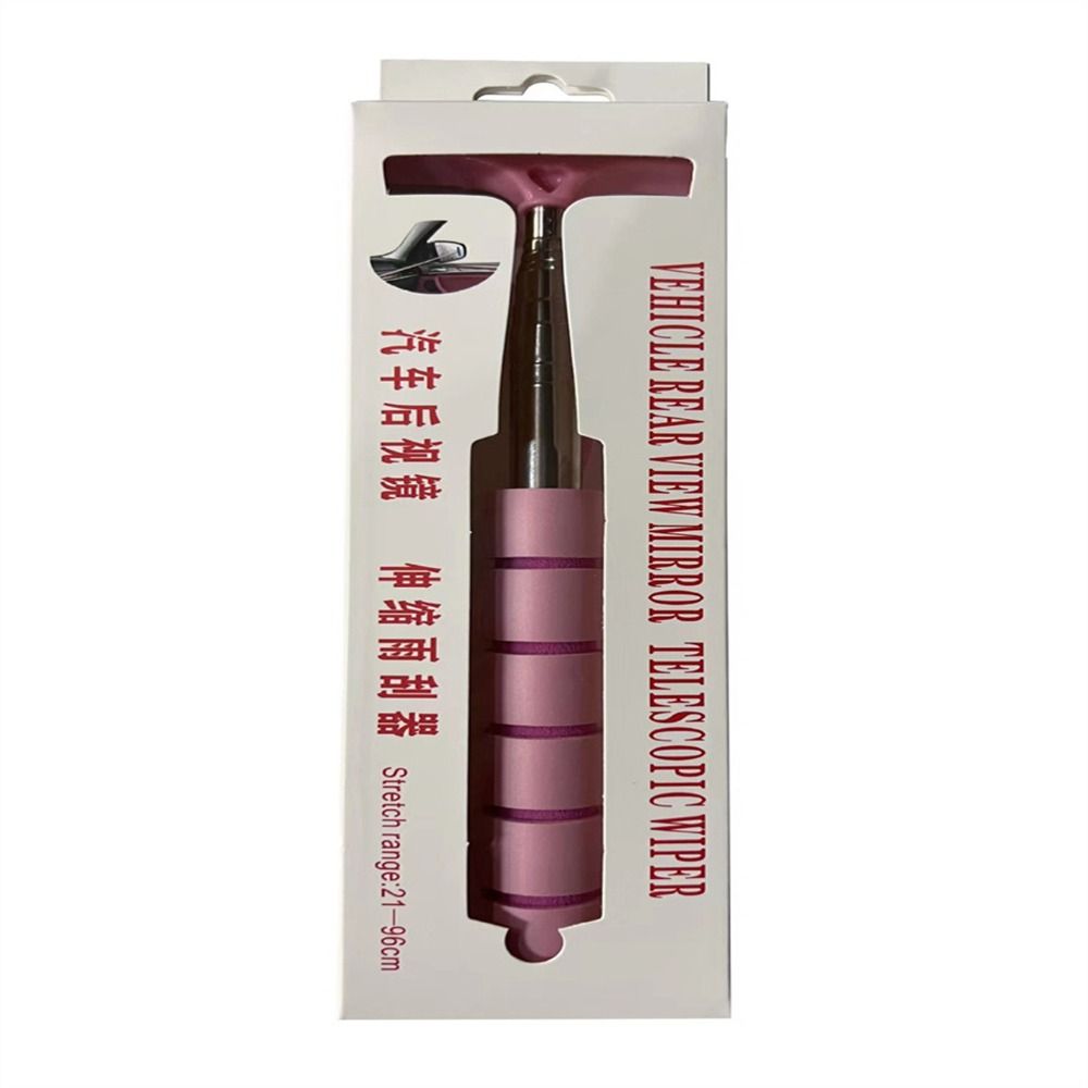 Stainless Steel Car Rearview Mirror Wiper Retractable Wiper New Mirror Squeegee Cleaner  Auto