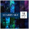 12 Sheets Of Earth Starry Sky Diy Handbook Material Printing Paper Single-Sided Handmade Paper Qianyi Crane Children'S Origami Paper-Cut
