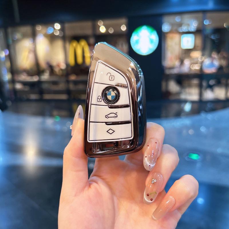 Премиальные чехлы для ключей: Совместимо с брелоками для BMW X5, 5 серии, X7, XM, X1, 7 серии, I5, IX, MX.