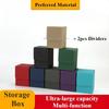 Card Deck Box Large Size for 100+ Sleeved Cards with 2 Dividers Trading Commander Premium Leather Card Case with Mtg Card Deck