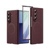 Бизнес-чехол с покрытием под кожу и защитой шарнира из ПК для Samsung Galaxy Z Fold 8 Ultra 7 6 5 4 3 с пленкой, магнитная крышка для беспроводной зарядки