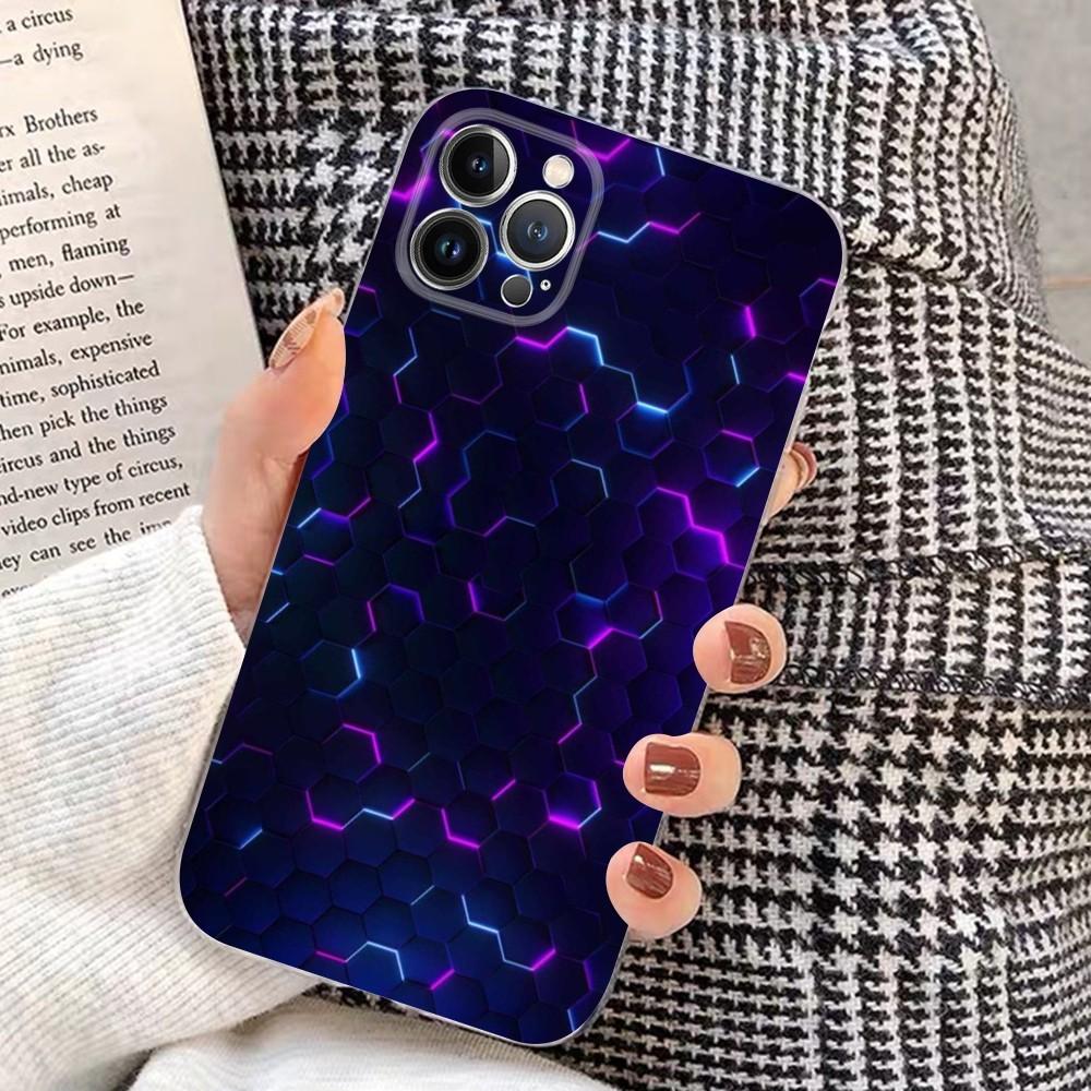 Роскошный геометрический стильный чехол для телефона для iPhone 15 14 11 12 13 Mini Pro XS Max Чехол 6 7 8 Plus X XR SE 2020 Funda Shell