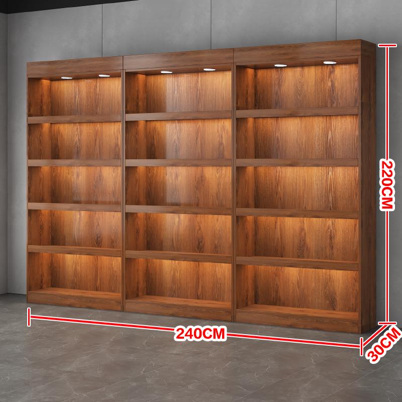 High-End Multi-Layer Wine and Cigarette Display Cabinet for Stores