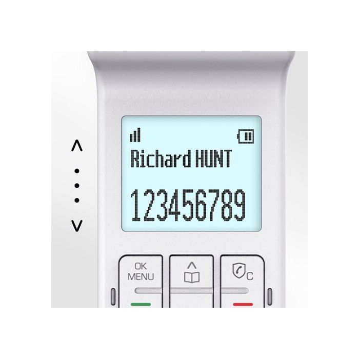 Téléphone fixe sans fil dect - alcatel - epure iconic - design vintage - grand écran - mains libres