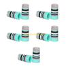 10Pcs Golfing Tapered Ferrules Fit 0.35Inch 0.37Inch Tapered and Parallel Shafts Colorful Striped Golfing Iron Ferrules