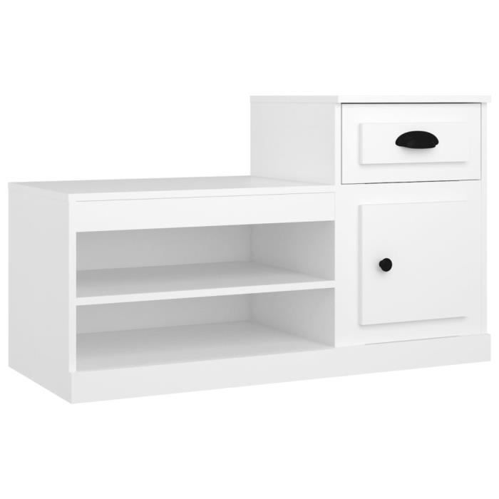 VidaXL Shoe Cabinet White 100x42x60 Cm Engineered Wood 816416