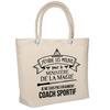 Sac De Plage - PLANETEE - Isotherme Coach Sportif Ministère Magie Femme - Coton Naturel - Grande Contenance - Imprimé En France