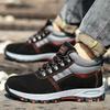 Высококачественные мужские защитные ботинки, рабочие ботинки, обувь со стальным подноском, устойчивые к проколам, мужские ботинки, зимние ботинки, теплые защитные ботинки для мужчин, ботинки