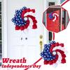 Front Door Patriotic Wreath, Fourth Of Wreath And Veterans Day Decorative 3D Wreath