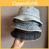 Fisherman Denim Cap With Uv Protection And Water Wash Finish For Women Gift