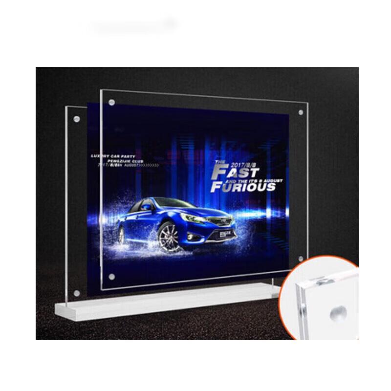 Acrylic T-Shape Double-Sided Display Stand