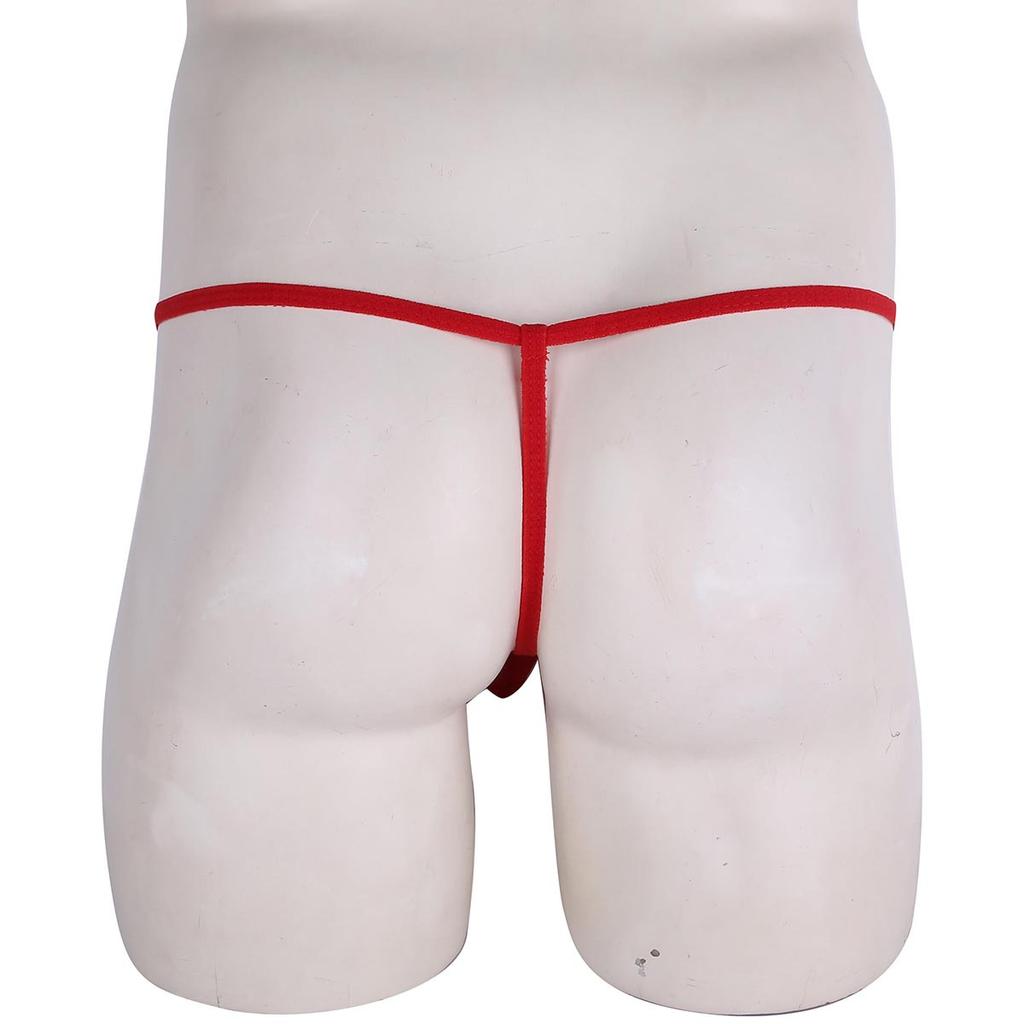 Мужские прозрачные стринги, нижнее белье с низкой посадкой, трусы-бикини с Т-образной спинкой