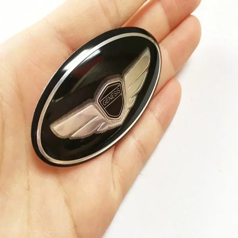 1Pc Steering Wheel Center Logo Car Emblem Sticker for Hyundai GENESIS Coupe Kona I30 IX30 Elantra Sonata Accent Decorative Badge y3