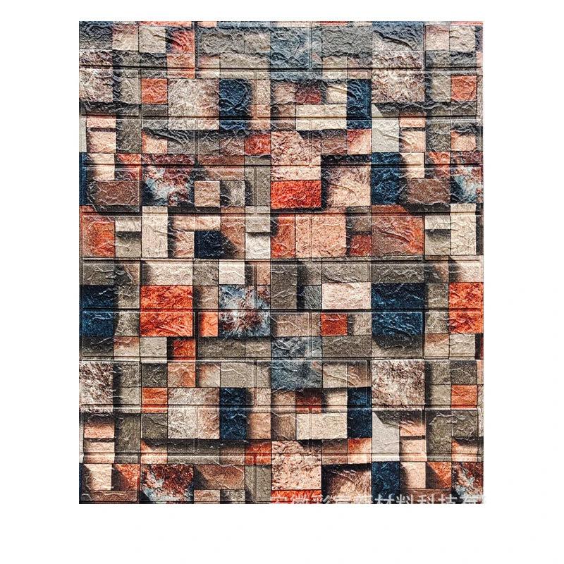 5/10 шт. 70*77 см 3D Обои под кирпич для гостиной, спальни, ТВ-стены, водонепроницаемые самоклеящиеся обои, пенопластовые наклейки на стену для DIY