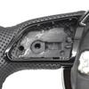 For A4 B8 A3 8V A4 A5 A7 Q3 Q5 Q7 Black Stitched Full Leather Perforated Flat Bottomed Steering Wheel