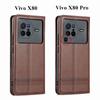 Роскошный магнитный адсорбционный кожаный чехол для Vivo X80 Pro /Vivo X80 6.78" откидной защитный чехол Fundas Coque Business
