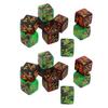20PCS 16mm 2 Color Dice with Addition and Subtraction Numbers Plastic Six Sided Dice Set for Math Teaching
