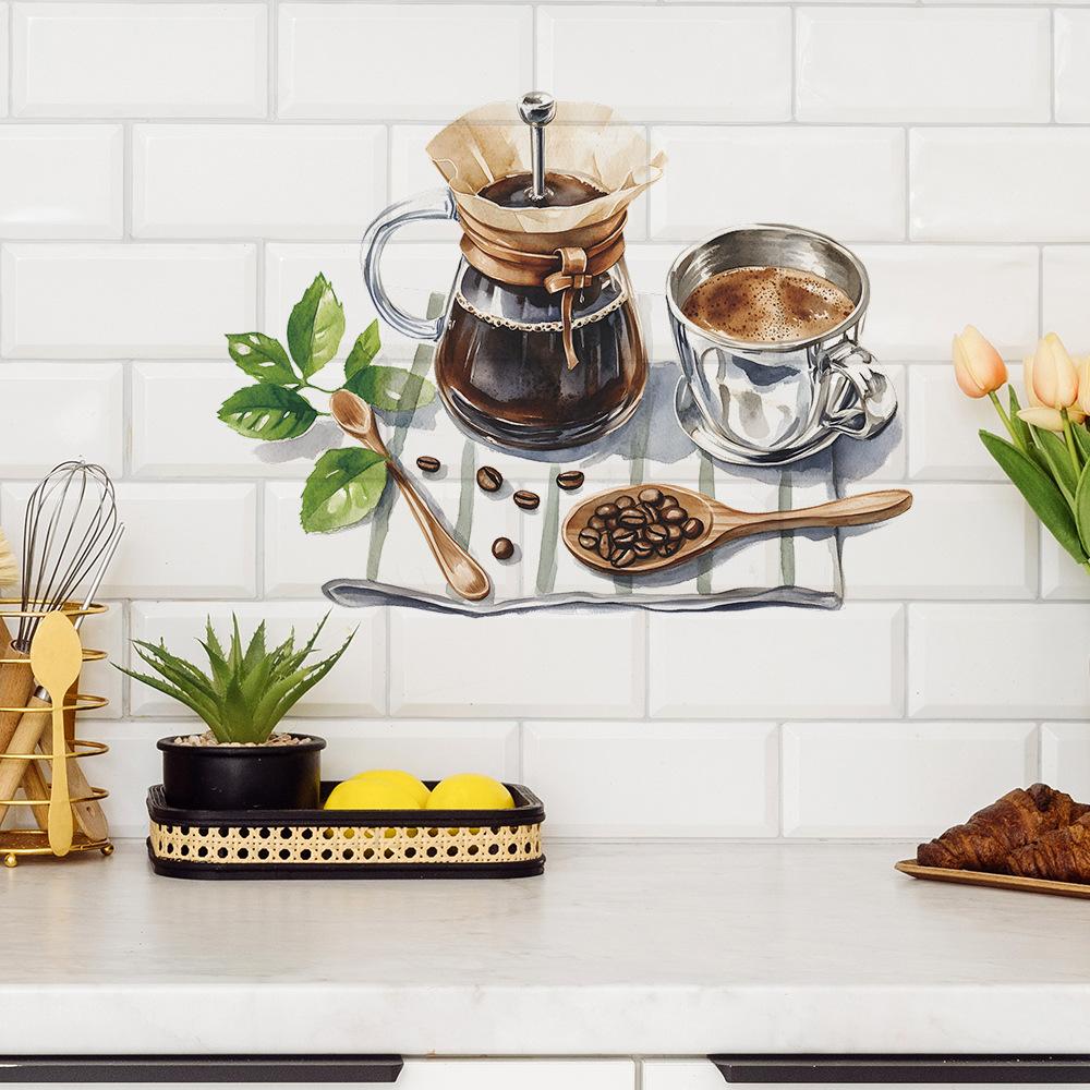 Simple Coffee Cup Coffee Shop Restaurant Wall Beautification Decoration Wall Stickers