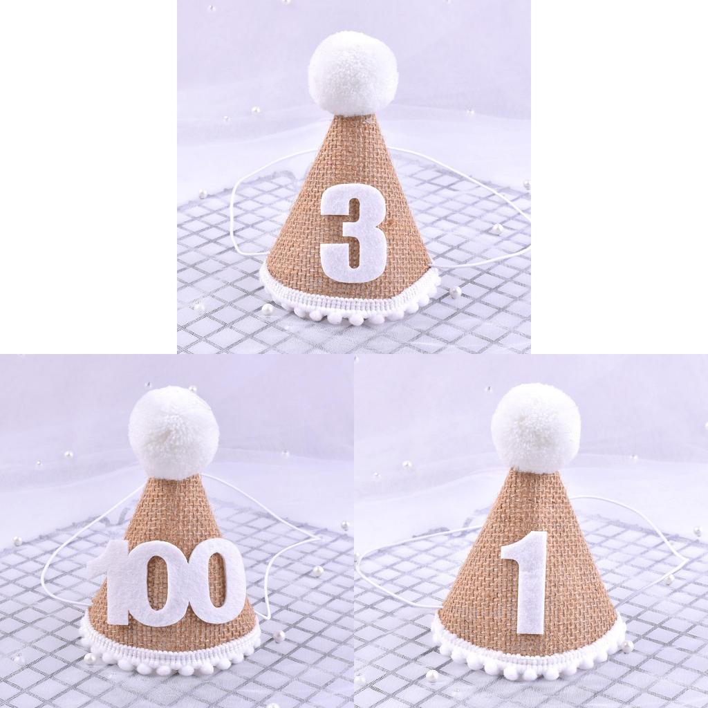 Childrens Birthday Party Decor Baby Milestone Hat With Number 2 For 2nd Year Celebration