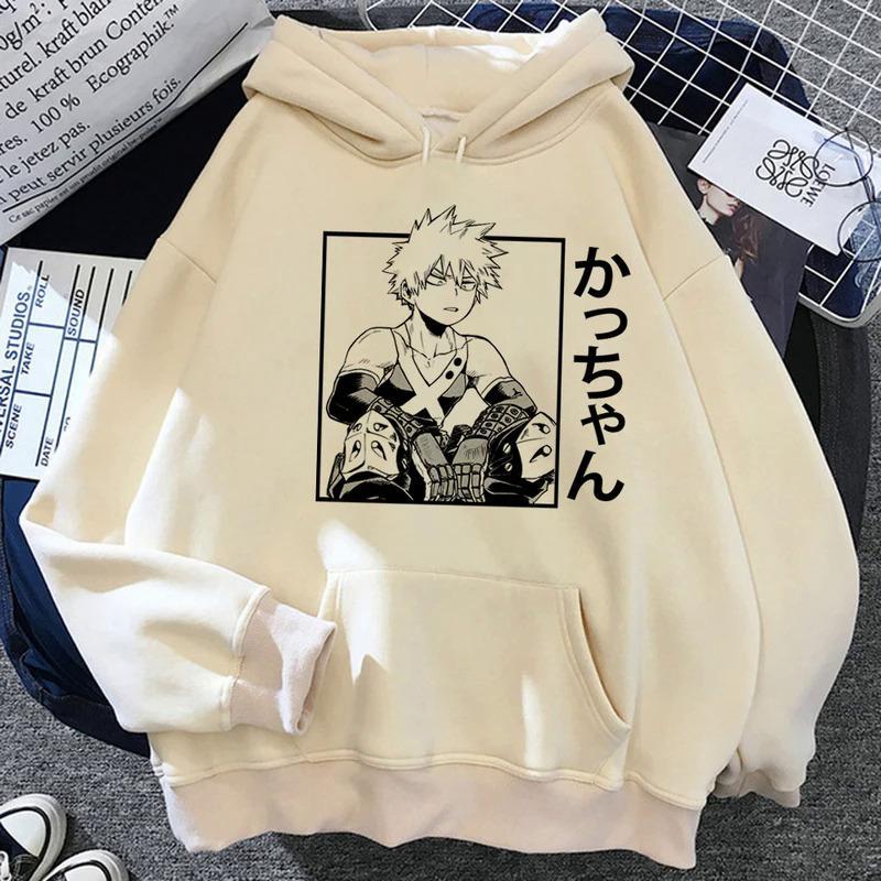 Bakugo толстовки женские винтажные Зимние толстовки