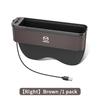 Car Seat Crevice Storage Box USB Charging Seat Gap Slot Mood lamp For Mazda 3 5 6 Axela Atenza MX5 BT50 CX3 CX5 CX7 CX8 CX9 CX30 FF25