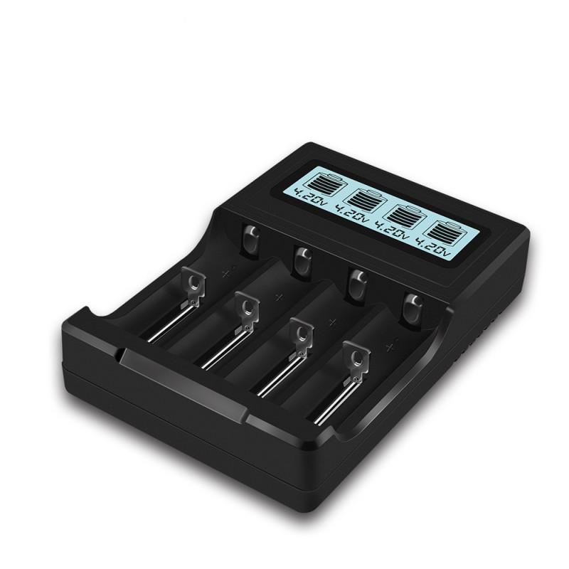 4 слота USB Smart ЖК-дисплей 18650 26650 16340 Зарядное устройство для литиевой батареи 3,7 В