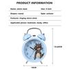 Мультяшный будильник для спальни, металлический звонок, маленький будильник для детей, милый рисунок животного с ночником