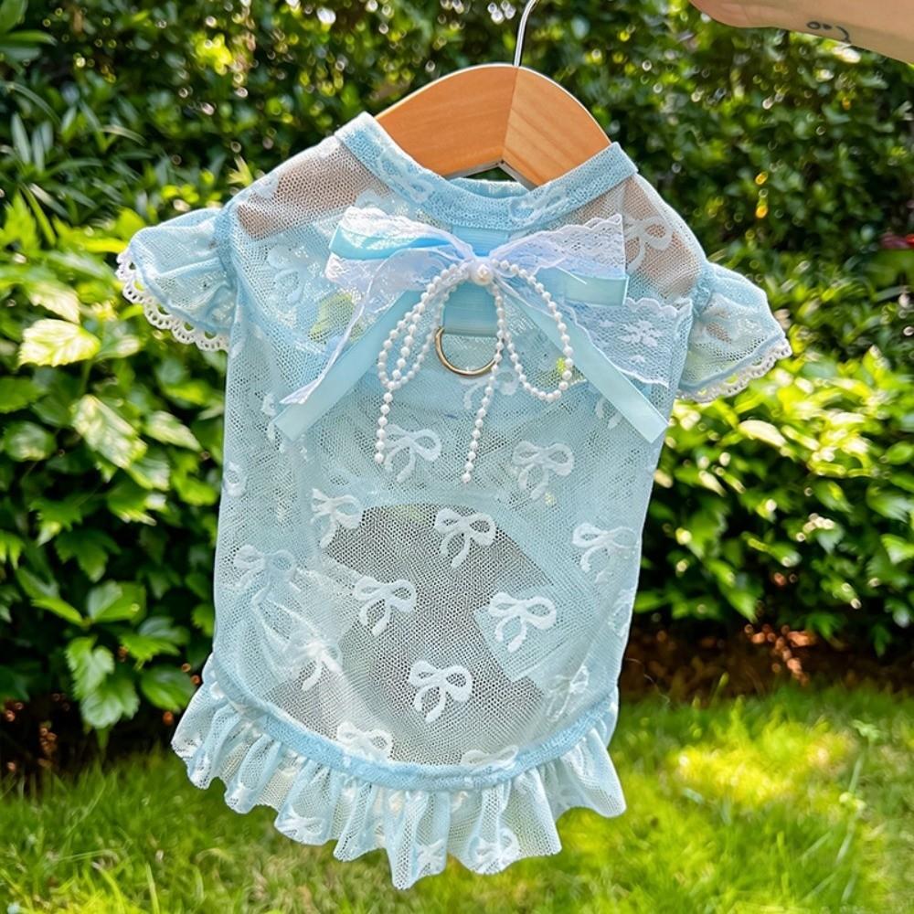 Hollow Out Anti Mosquito Bite Dog Vest UV Protection Anti Shedding Pet Clothing Outdoor