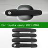 FOR 2001-2006 TOYOTA CAMRY Black Car Door Handle Cover Trim 2002 2003 2004