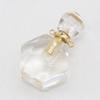 1Pc Unique Perfume Bottle Energy Natural Stone Pendant, Reiki Healing Crystal Charms for DIY Women Necklace Accessories - Jewelry Making Crafts Gifts