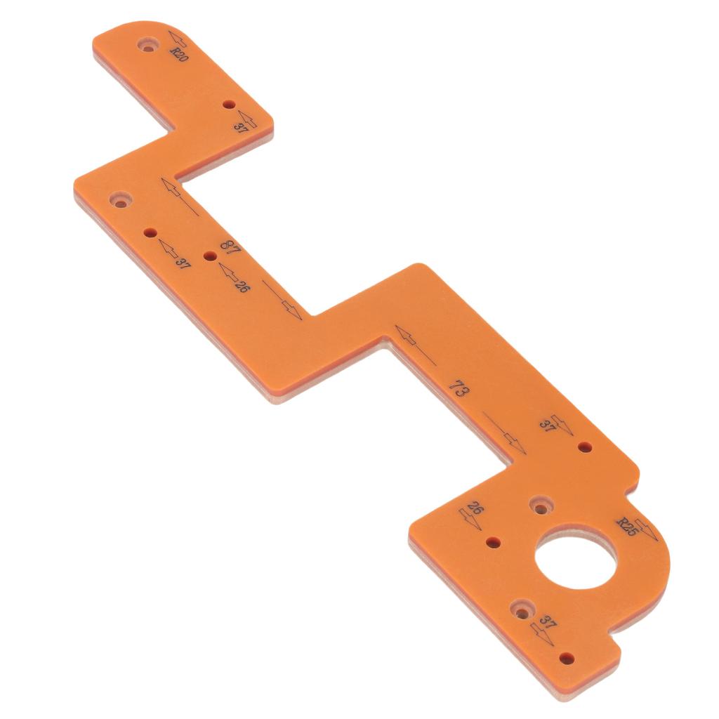 Handle Slotting Mold Arc Woodworking Grooving Auxiliary Tool Wardrobe Embedded U Shaped Groove Template