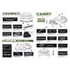For Toyota Camry XV70 2017-2022 LED Door Sill Non-destructive installation wire
