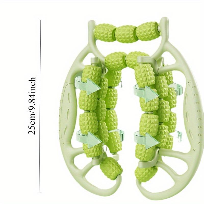 29-колесный массажер для ног для снятия мышечного напряжения - Зеленый, Многофункциональное фитнес-оборудование для похудения, растяжки икр и расслабления, материал АБС