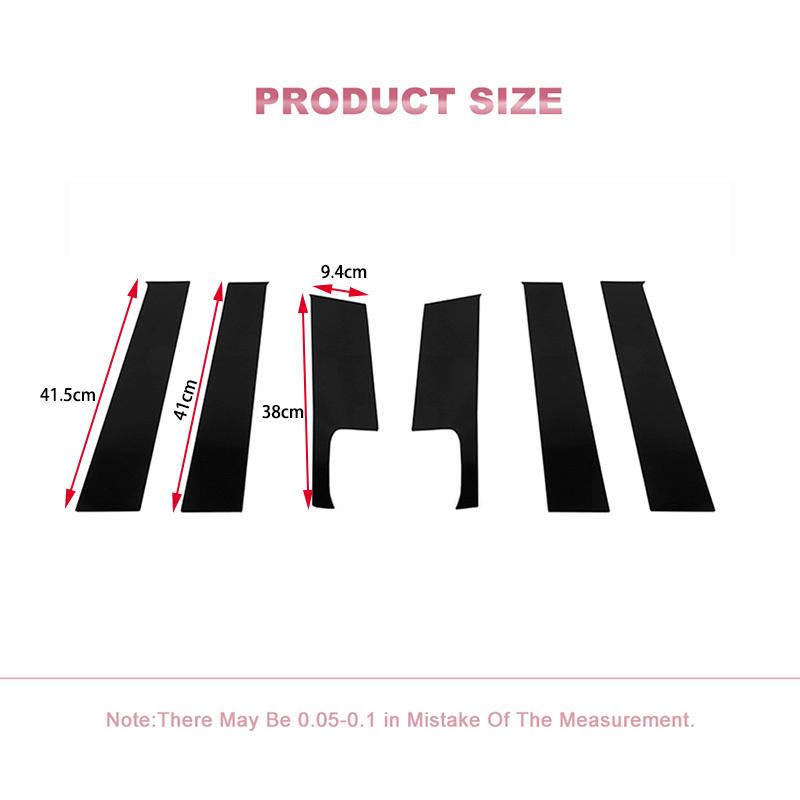 Car Window Center Pillar Decoration Sticker Fit For Jeep Compass 2008-2016 Exterior Ornament Accessories